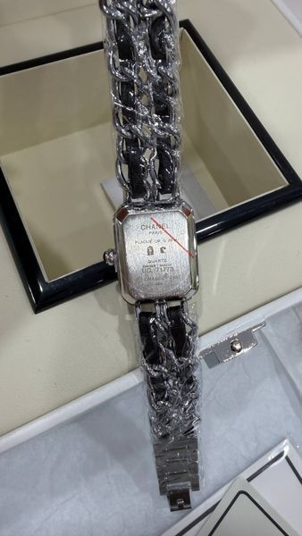 Годинник Chanel Premi&egrave;re &Eacute;dition Originale Watch Steel and Black Leather/Black Dial 6541 фото