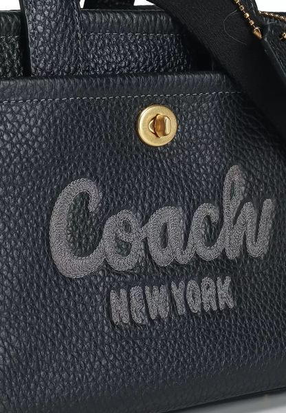 Сумка Coach Cargo Tote Bag 26 in Black Pebble Leather 619 фото