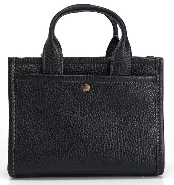 Сумка Coach Cargo Tote Bag 26 in Black Pebble Leather 619 фото
