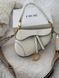 Сумка Dior Saddle Bag with Strap in Latte Grained Calfskin 0376 фото 4