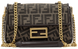 Сумка Fendi Baguette Chain Midi Bag in Brown FF Jacquard 0336 фото 1