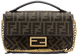 Сумка Fendi Baguette Chain Midi Bag in Brown FF Jacquard 0336 фото 1