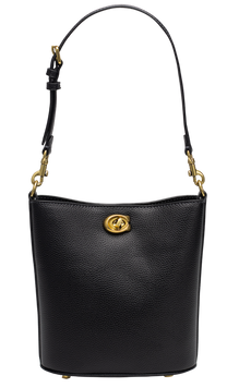 Сумка Coach Willow Soft Bucket Bag Black/Gold 99714 фото
