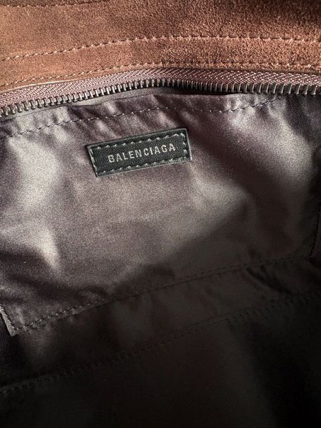 Cумка Balenciaga Le City Bag Small in Light Espresso Suede Calfskin/Brass hardware 012599 фото
