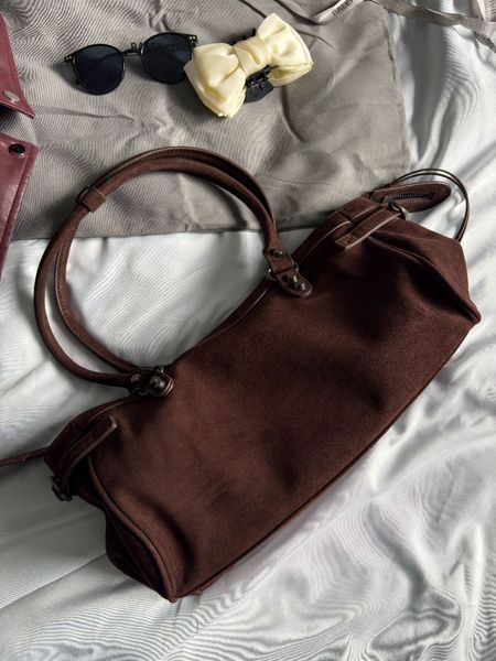 Cумка Balenciaga Le City Bag Small in Light Espresso Suede Calfskin/Brass hardware 012599 фото