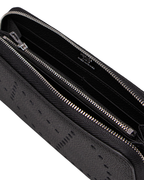 Гаманець Hermes Evelyne Long Chevre Leather Long Bill Wallet Black 88201 фото