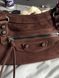 Cумка Balenciaga Le City Bag Small in Light Espresso Suede Calfskin/Brass hardware 012599 фото 12