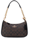Cумка Coach Teri Crossbody Bag in Signature Canvas Gold/Walnut/Black 0416 фото 2