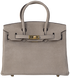 Сумка Herm&eacute;s Birkin 30 in Gris Veau Doblis Suede/Gold Hardware 0592 фото 1