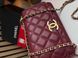 Сумка Chanel Mini Perfect Fit Flap Bag in Burgundy Quilted Calfskin 0307 фото 4