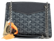 Сумка Goyard Rouette Structur&eacute; PM Bag Goyardine Canvas & Chevroches Calfskin Navy Grey 0394 фото 1