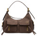 Cумка Pinko Suede Cargo Shoulder Bag with Pockets Brown/Antique Gold 991188 фото 1