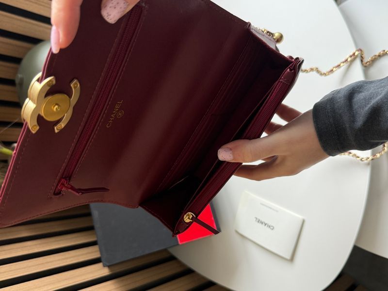 Сумка Chanel Mini Perfect Fit Flap Bag in Burgundy Quilted Calfskin 0307 фото