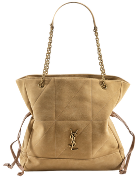 Сумка Saint Laurent Jamie Shopping Medium Tote Bag in Golden Leaf Suede 0193 фото
