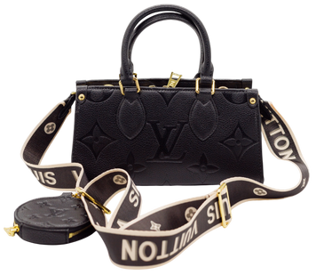 Сумка Louis Vuitton OnTheGo East West in Black Monogram Empreinte Leather 1035 фото