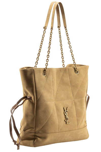 Сумка Saint Laurent Jamie Shopping Medium Tote Bag in Golden Leaf Suede 0193 фото