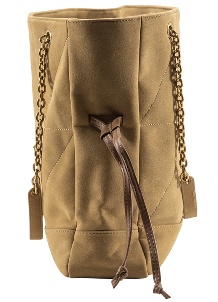 Сумка Saint Laurent Jamie Shopping Medium Tote Bag in Golden Leaf Suede 0193 фото