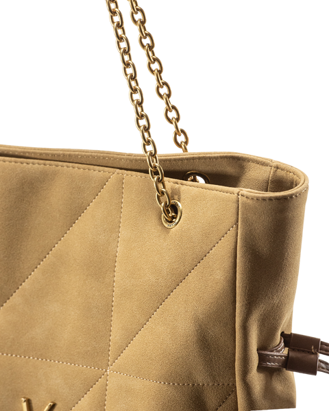 Сумка Saint Laurent Jamie Shopping Medium Tote Bag in Golden Leaf Suede 0193 фото