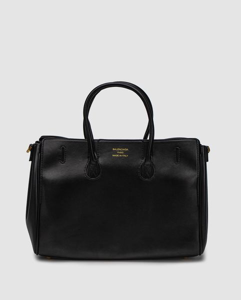 Сумка Balenciaga Bel Air Small Carry All Bag in Black/Gold 99751 фото