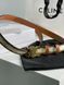 Ремень Celine Medium Triomphe Belt In Triomphe Canvas And Calfskin White/Gold 66122 фото 5