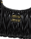 Сумка Miu Miu Wander Matelass&eacute; Nappa Leather Mini Hobo Bag Black 0013 фото 4