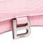 Сумка Balenciaga Hourglass Handbag Small in Crocodile Embossed Calfskin Pink 99996 фото 5