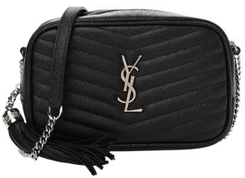 Сумка Saint Laurent Mini Lou Camera Bag in Grain de Poudre Black Leather 0377 фото
