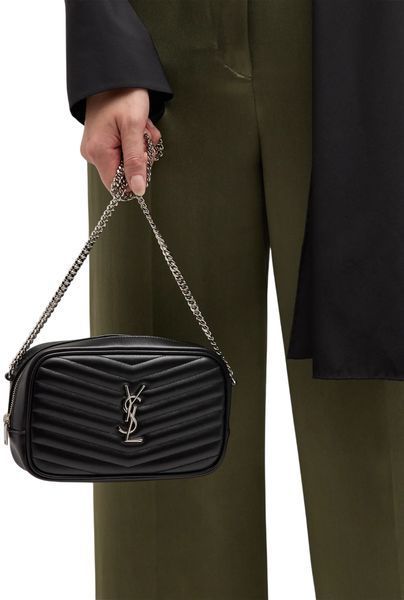 Сумка Saint Laurent Mini Lou Camera Bag in Grain de Poudre Black Leather 0377 фото