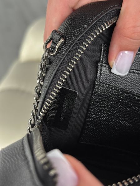 Сумка Saint Laurent Mini Lou Camera Bag in Grain de Poudre Black Leather 0377 фото