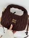 Сумка Miu Miu Wander Matelass&eacute; Suede Hobo Bag in Dark Brown 17048 фото 9