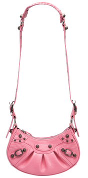 Cумка Balenciaga Le Cagole Shoulder Bag XS in Pink Arena Lambskin/Aged-Silver Hardware 99749 фото