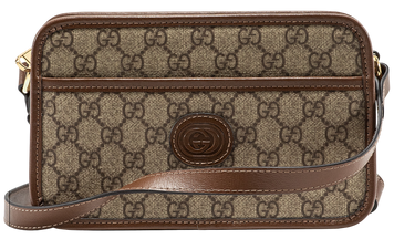 Cумка Gucci Mini Interlocking G Shoulder Bag in GG Supreme Coated Canvas 0349 фото