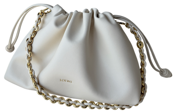 Сумка Loewe Flamenco Medium Purse in Mellow Nappa Lambskin White 622 фото