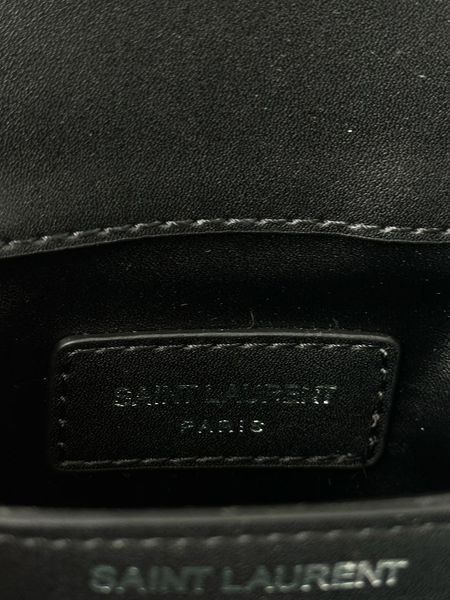 Сумка Saint Laurent Solferino Mini Bag in Smooth Black Leather 0195 фото