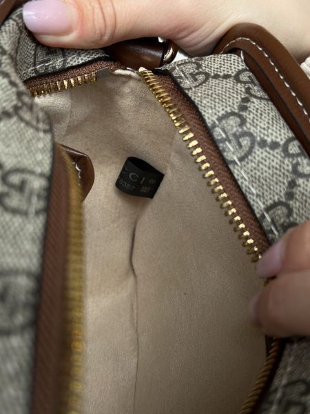 Cумка Gucci Mini Interlocking G Shoulder Bag in GG Supreme Coated Canvas 0349 фото