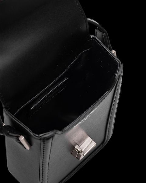 Сумка Saint Laurent Solferino Mini Bag in Smooth Black Leather 0195 фото