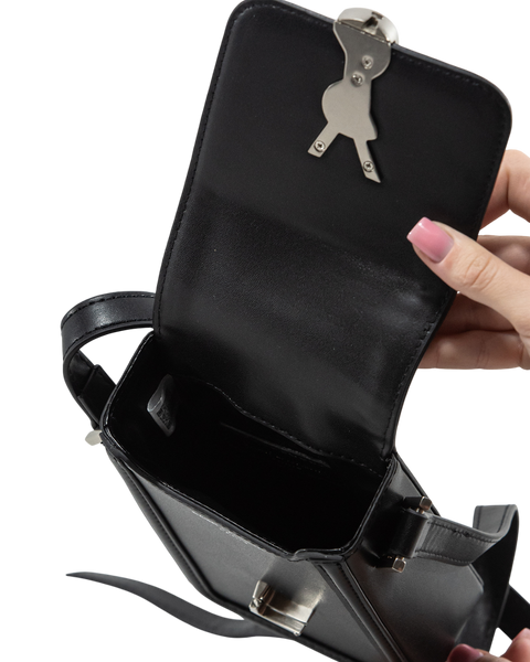Сумка Saint Laurent Solferino Mini Bag in Smooth Black Leather 0195 фото