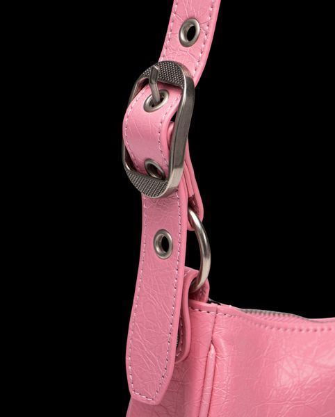 Cумка Balenciaga Le Cagole Shoulder Bag XS in Pink Arena Lambskin/Aged-Silver Hardware 99749 фото
