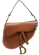 Сумка Dior Mini Saddle Bag with Strap Brown Grained Calfskin 0390 фото 1
