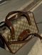 Cумка Gucci Horsebit 1955 Mini Top Handle Bag in Beige and Dark Brown GG Supreme Canvas/Brown Leather Trim 00090 фото 8