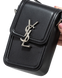 Сумка Saint Laurent Solferino Mini Bag in Smooth Black Leather 0195 фото 4