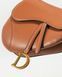 Сумка Dior Mini Saddle Bag with Strap Brown Grained Calfskin 0390 фото 5