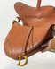 Сумка Dior Mini Saddle Bag with Strap Brown Grained Calfskin 0390 фото 7