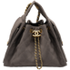Сумка Chanel 25 Small Handbag in Grey Suede Calfskin & Gold-Tone Metal 0571 фото 1