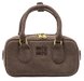 Сумка Miu Miu Arcadie Padded Suede Top-Handle Regular Bag Chocolate/Gold Hardware 0486 фото 1