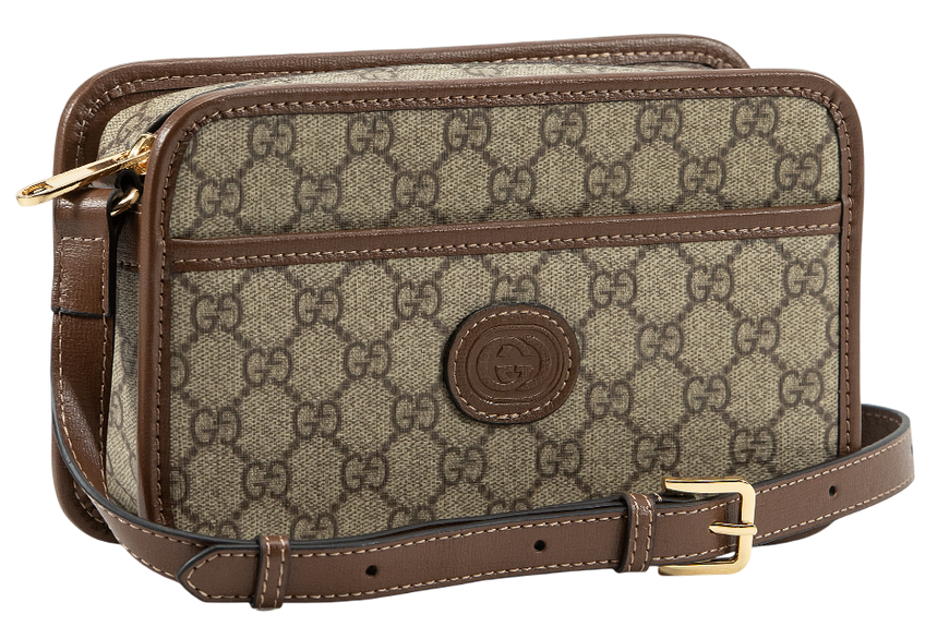 Cумка Gucci Mini Interlocking G Shoulder Bag in GG Supreme Coated Canvas 0349 фото