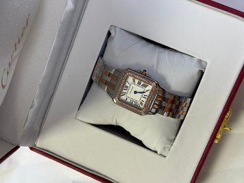 Годинник Cartier Panthere de Cartier Medium Ladies Watch Gold and Steel 643 фото