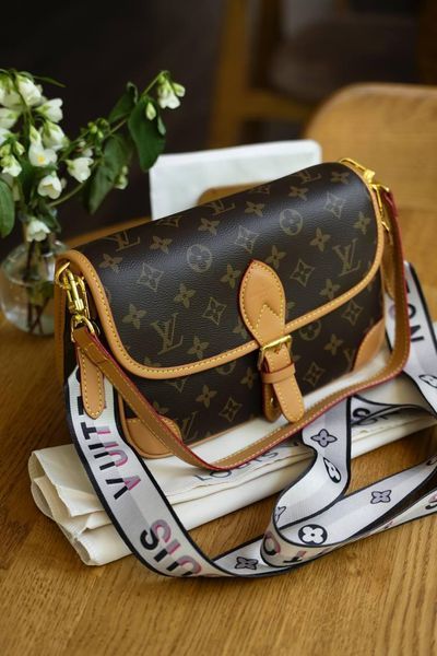 Сумка Louis Vuitton Diane Satchel Bag in Brown Monogram Coated Canvas 0359 фото