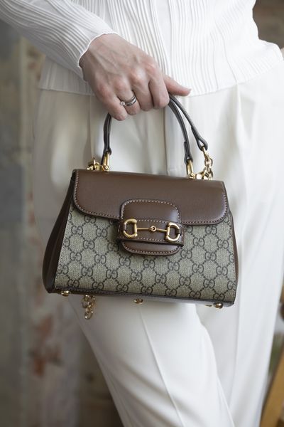 Сумка Gucci Horsebit 1955 Medium Top Handle Bag 0338 фото