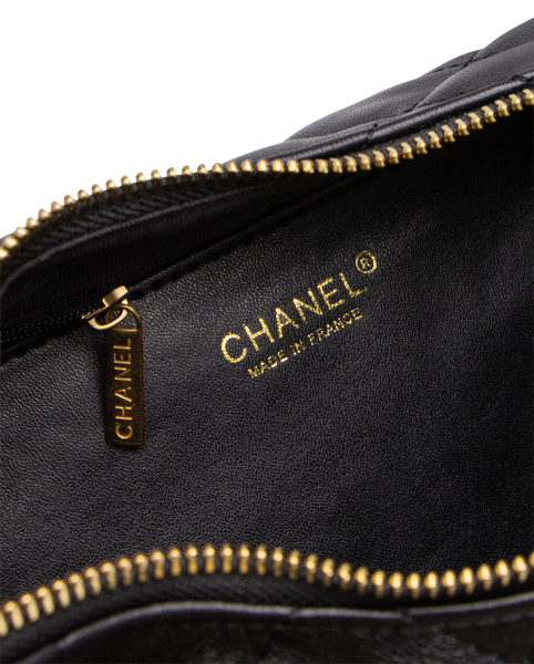 Сумка Chanel 25C Lambskin Shoulder Bag Black/Gold 99934 фото